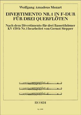 Wolfgang Amadeus Mozart: Divertimento No.1 F-major (KV 439b) : Flöte Ensemble