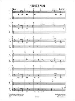 Emmanuel Nunes: Minnesang (Partitur): Gemischter Chor mit Begleitung