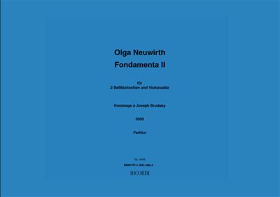 Olga Neuwirth: Fondamenta II: Klarinette Duett
