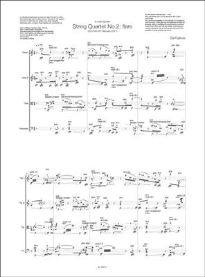 Dai Fujikura: Flare - String Quartet Nr. 2: Streichquartett