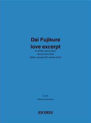 Dai Fujikura: Love Excerpt: Gesang mit Klavier