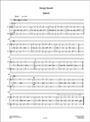 Sergej Newski: Island: Gemischter Chor mit Ensemble