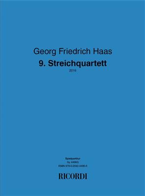 Haas: 9. Streichquartett (German version): Streichquartett