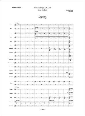 Bernhard Lang: Monadologie XXXVII: Orchester