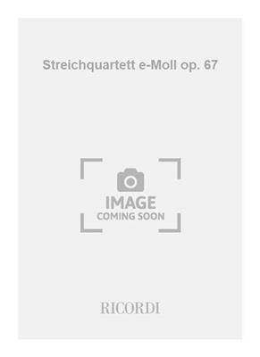 Walter Braunfels: Streichquartett e-Moll op. 67: Streichquartett