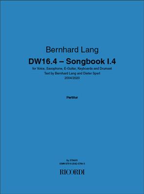 Bernhard Lang: DW16.4 - Songbook I.4: Kammerensemble