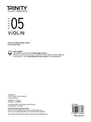 Trinity Violin 2020-2023. Grade 5 Part