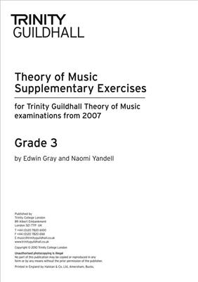 Theory Supplementary Exercises - Grade 3