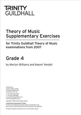 Theory Supplementary Exercises - Grade 4