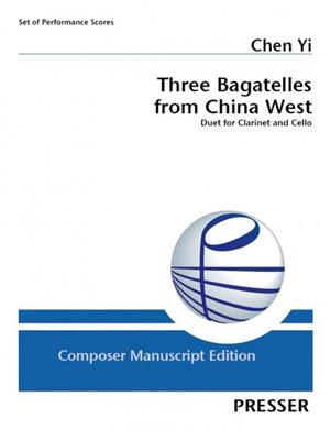 Yi Chen: Three Bagatelles from China West: Klarinette mit Begleitung