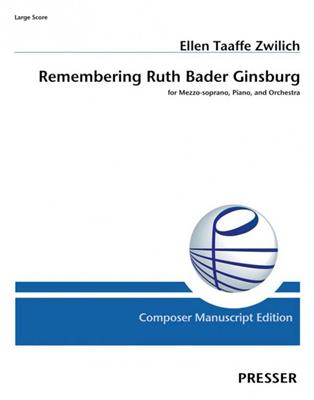 Ellen Taaffe Zwilich: Remembering Ruth Bader Ginsburg: Orchester mit Gesang