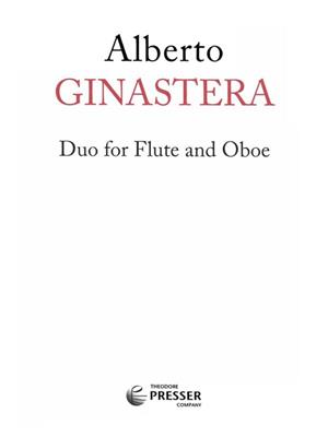 Alberto Ginastera: Duo for Flute and Oboe: Gemischtes Holzbläser Duett