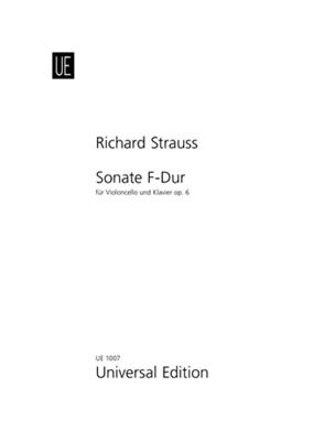 Richard Strauss: Sonate 6 F Vcl/P. (R.): Cello mit Begleitung