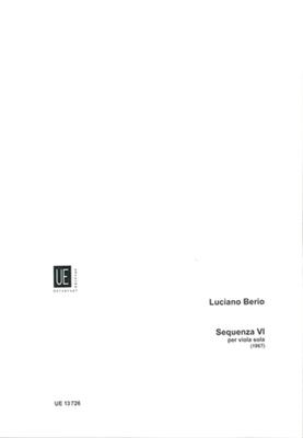 Luciano Berio: Sequenza VI: Viola Solo