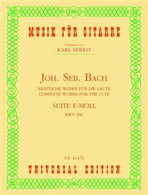 Johann Sebastian Bach: Suite Mi M. Bwv 996 (Scheit): Gitarre Solo