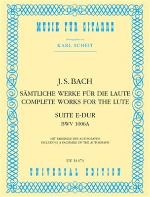 Johann Sebastian Bach: Suite E Bwv1006A (Luit): (Arr. Karl Scheit): Gitarre Solo