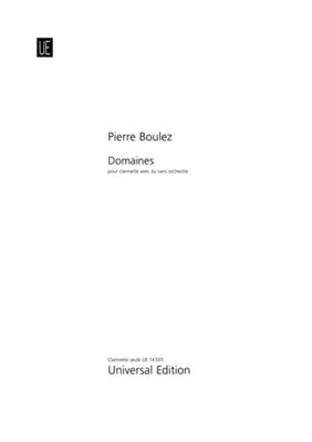Pierre Boulez: Domaines: Klarinette Solo