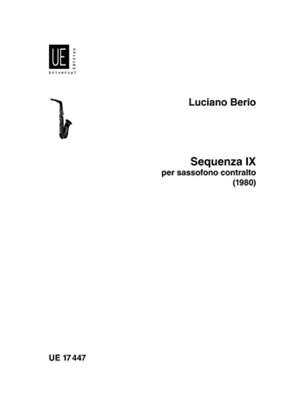 Luciano Berio: Sequenza Ixb: Altsaxophon
