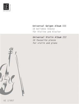 Universal Geigen Album Band 3: Violine mit Begleitung