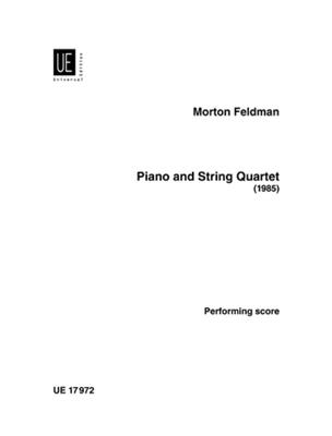 Morton Feldman: Piano and String Quartet: Klavierquintett