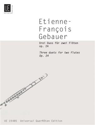 Etienne-François Gebauer: Drei Duos: Flöte Duett