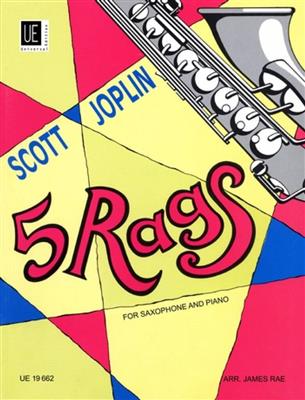 Scott Joplin: 5 Rags for Saxophone and Piano: (Arr. Rae James): Saxophon