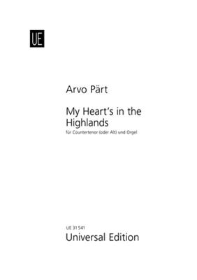 Arvo Pärt: My heart's in the highlands: Gesang mit sonstiger Begleitung