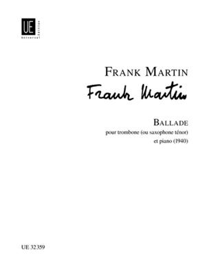 Frank Martin: Ballade: Posaune mit Begleitung