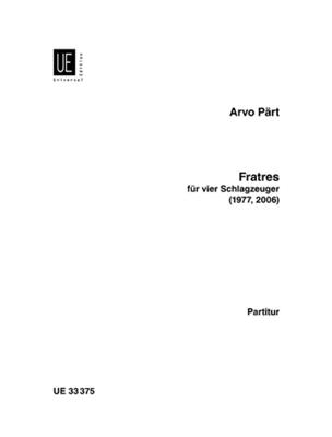 Arvo Pärt: Fratres: Percussion Ensemble