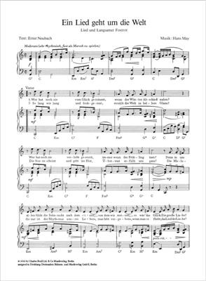 Hans May: Ein Lied geht um die Welt: Gesang mit Klavier