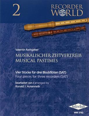 Musikalischer Zeitvertreib - 4 Stücke: Blockflöte Ensemble