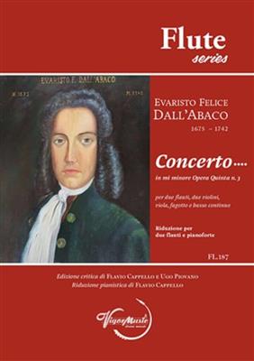 Felice Evaristo Dall'Abaco: Concerto in mi minore Opera Quinta n. 3: Flöte Duett