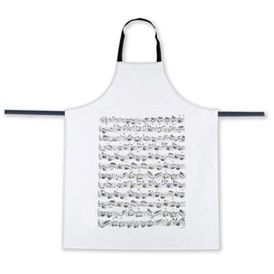 Apron Sheet music white