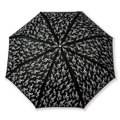 Mini umbrella G-clef black