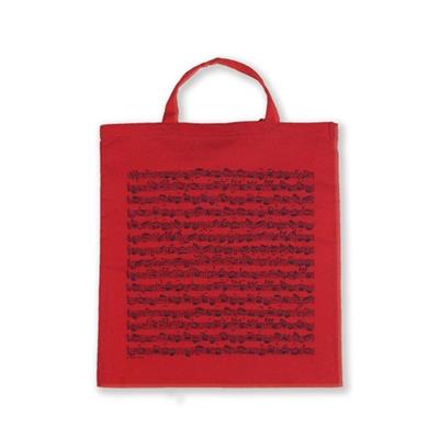 Tote bag Sheet music red