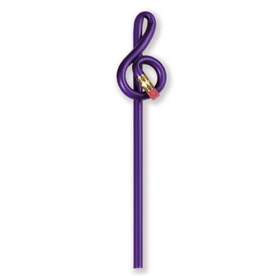 Pencil G-clef purple