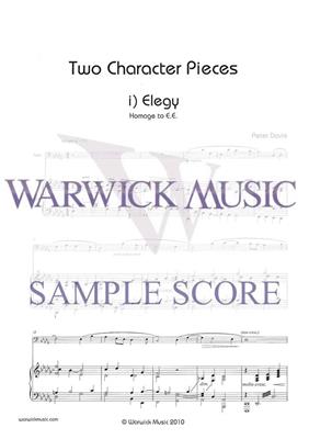 Peter Davis: Two Character Pieces: Tuba mit Begleitung
