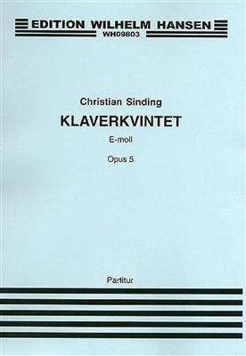 Christian Sinding: Quintet Op. 5: Klavierquintett
