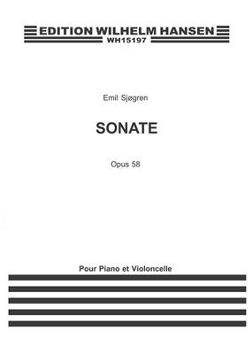 Emil Sjogren: Sonate Op. 58: Cello mit Begleitung