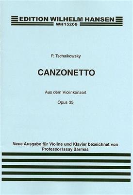 Pyotr Ilyich Tchaikovsky: Canzonetta From Violin Concerto In D Op.35: Violine mit Begleitung