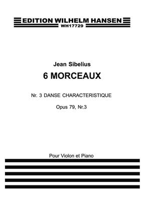 Jean Sibelius: Danse Caracteristique: Violine mit Begleitung