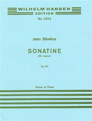 Jean Sibelius: Sonatina In E Major For Violin And Piano Op.80: Violine mit Begleitung