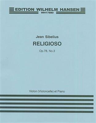 Jean Sibelius: Religioso Op.78 No.3: Klaviertrio