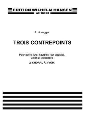 Arthur Honegger: 3 Contrepoints No. 2 'Choral A Trois Voix': Kammerensemble