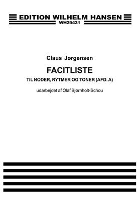 Claus Jorgensen: Facitliste Til Claus Jorgensen