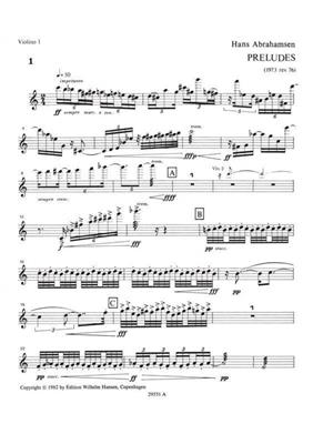 Hans Abrahamsen: String Quartet No.1 'Preludes 1-10': Streichquartett