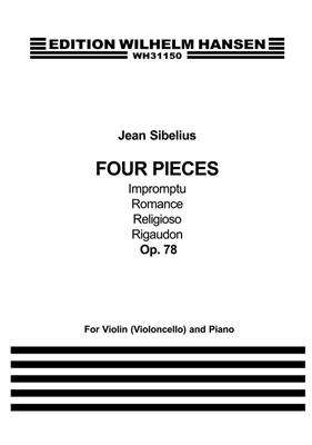 Jean Sibelius: Four Pieces Op. 78 for Violin/Cello & Piano: Violine mit Begleitung