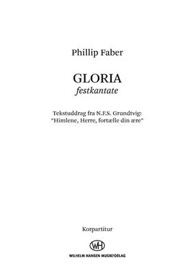 Phillip Faber: Gloria: Gemischter Chor mit Begleitung