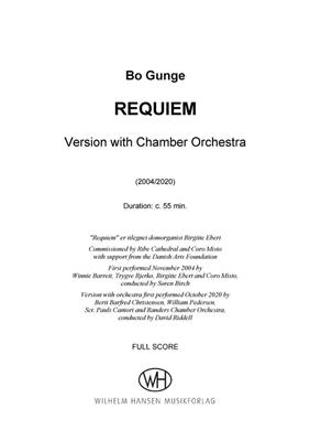 Bo Gunge: Requiem (Full Score): Gemischter Chor mit Ensemble