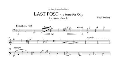 Poul Ruders: Last Post - A Tune For Olly: Cello Solo